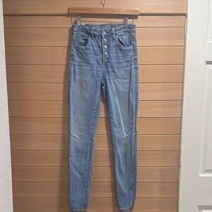 American Eagle Outfitters Light Blue High Rise Jeans